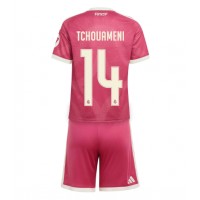 Real Madrid Aurelien Tchouameni #14 Kolmas Peliasu Lasten 2026-27 Lyhythihainen (+ Lyhyet housut)